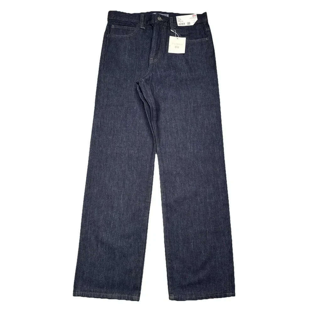 JW Anderson x Uniqlo Straight Jeans Women 26x31 (29x30.75) Blue Denim Collab JWA - Picture 2 of 12